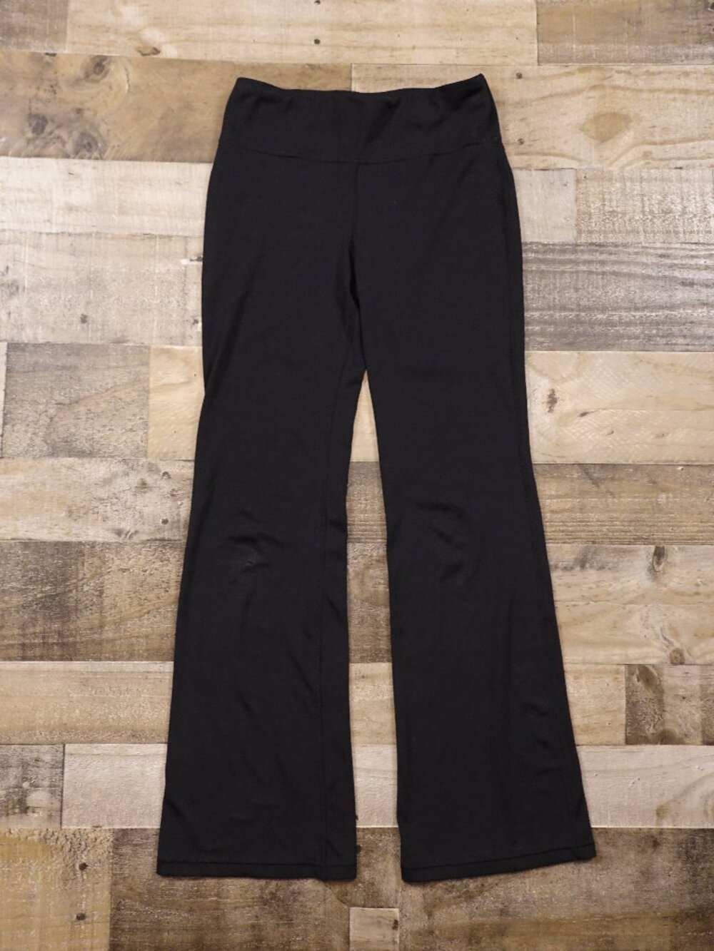 Athleta Girl High Rise Chit Chat Flare Pants Girls XXL 16 Black Yoga